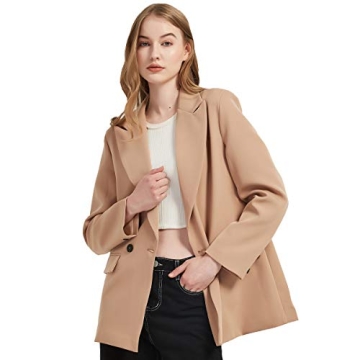 RZIV Women's Casual Blazer - Work Office Suit Jacket