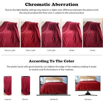 NEWCOSPLAY Super Soft Throw Blanket Red Premium Silky Flannel Fleece Leaves Pattern Lightweight Bed Blanket All Season Use (Red, Throw(40"x50"))