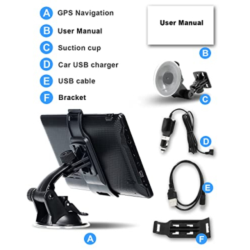 OHREX N700 GPS Navigation for Car Truck RV, GPS Navigator with 7 inch, 2024 Maps (Free Lifetime Updates), Truck GPS Commercial Drivers, Semi Trucker GPS Navigation System, Custom Truck Routing