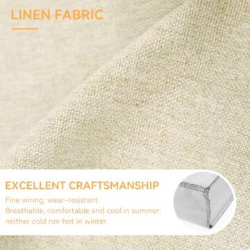 ROFIELTY 47" Durable Indoor Bench Cushion – Light Brown, Customizable