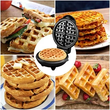 Burgess Brothers Mini Waffle Maker Portable Non-Stick Iron