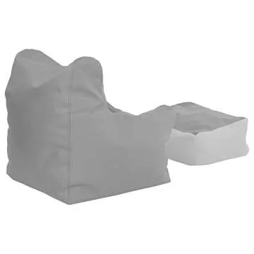 ECR4Kids Bean Bag Chair and Ottoman Set for Kids