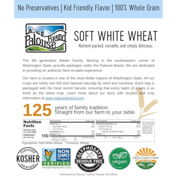 Premium Glyphosate Residue Free Soft White Wheat Berries