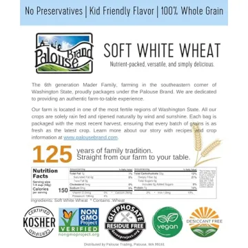 Premium Glyphosate Residue Free Soft White Wheat Berries