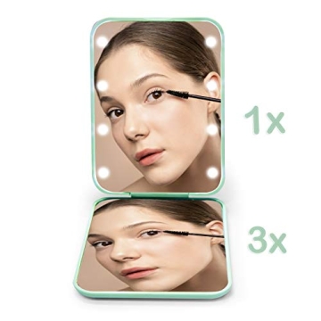 Kintion Compact LED Pocket Mirror for Perfect Makeup