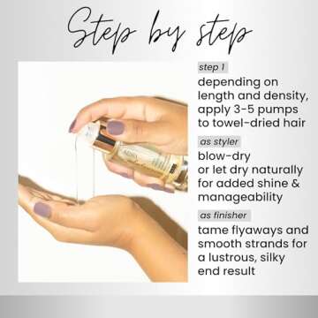 Kenra Platinum Luxe Shine Oil | Gold Enriched Nourishing Elixir |Enhances Shine & Manageability | Thermal Protection Up To 450F | Medium To Coarse Hair | 1.5 fl. Oz