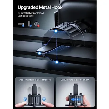 Aomiker Car Phone Mount Vent - 1s Release Holder for All Phones