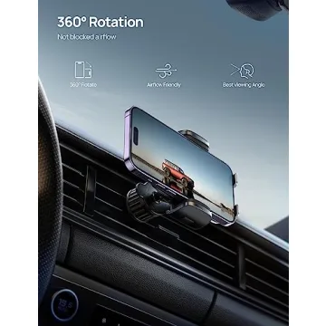 Aomiker Car Phone Mount Vent - 1s Release Holder for All Phones