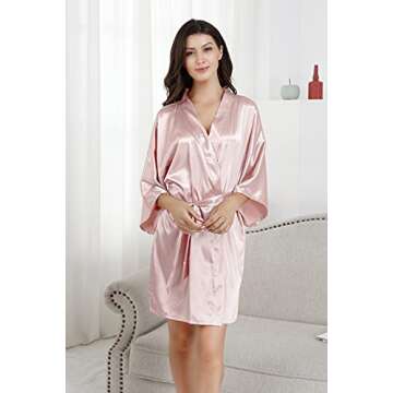 EPLAZA Bridesmaid Robes for Elegant Wedding Prep