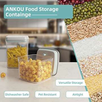 Ankou Airtight Container Set - Easy Open & Stackable