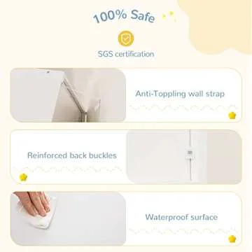 Curipeer Kids Dollhouse Bookshelf with Motion Light