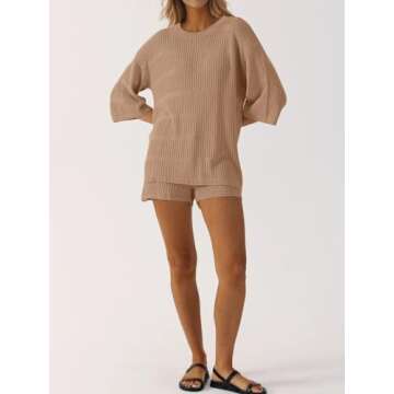 SuperPrity Crochet Knit Beach Coverup for Women