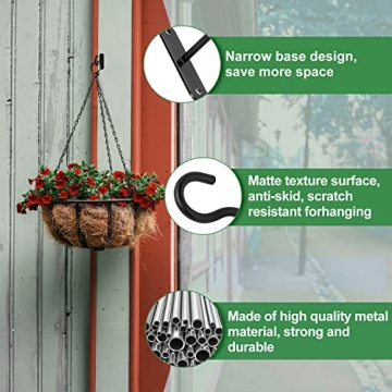 PUPINGPIG 4 Inch Heavy Duty Ceiling Hooks for Plants