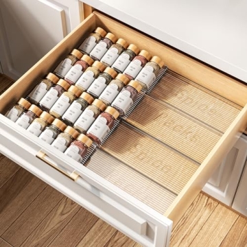 Modular Spice Drawer Organizer - Expandable and Stylish