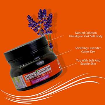 Natural Himalayan Pink Salt Body Scrub with Lavender Oil – Relax, Purify & Reveal Younger-Looking ...