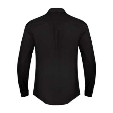 JEKAOYI Casual Long Sleeve Linen Shirt for Men