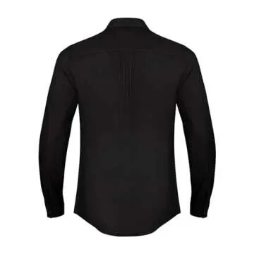 JEKAOYI Casual Long Sleeve Linen Shirt for Men