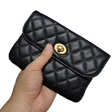 Larswon Chain Belt Bag for Women, Synthetic Leather Belt Purse Chain Purse Mini Belt Bag Goth Fanny Pack Fashion Waist Packs Detachable Bag Small