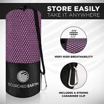 ScorchedEarth Microfiber Towel Set - Quick Dry Lightweight