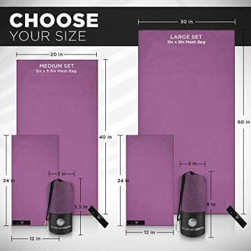 ScorchedEarth Microfiber Towel Set - Quick Dry Lightweight