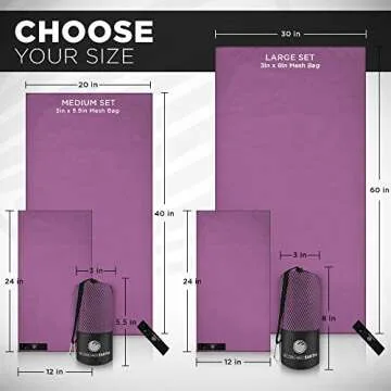 ScorchedEarth Microfiber Towel Set - Quick Dry Lightweight
