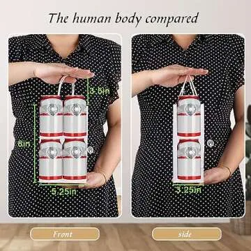 bagmad 50 Pack 5.25x3.25x8 Inch Sturdy Small White Gift Paper Bags with Handles Bulk, Kraft Bags, Cr...