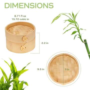 Mini Bamboo Steamer Baskets for Parties and Events