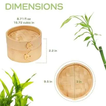 Mini Bamboo Steamer Baskets for Parties and Events