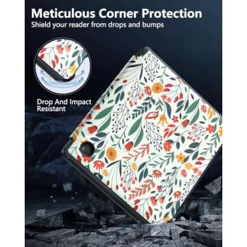 MoKo Case for Kobo Libra Colour 7" 2024 Release, Ultra Slim Lightweight with Auto Wake/Sleep Cover Folio Case for Kobo Libra Colour 7" 2024, Agave Green