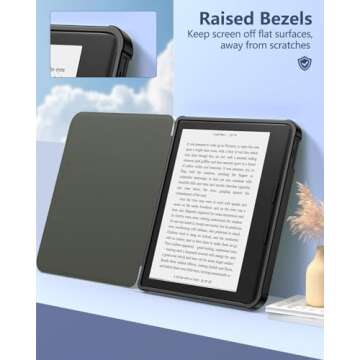 MoKo Case for Kobo Libra Colour 7" 2024 Release, Ultra Slim Lightweight with Auto Wake/Sleep Cover Folio Case for Kobo Libra Colour 7" 2024, Agave Green