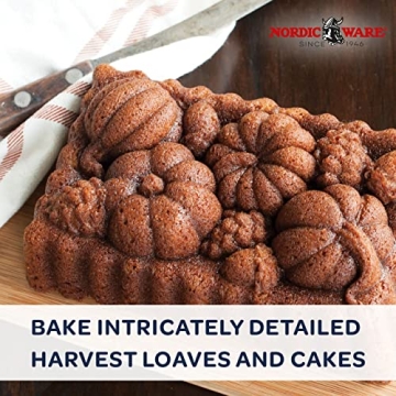 Elegant Harvest Bounty Loaf Pan for Perfect Baking