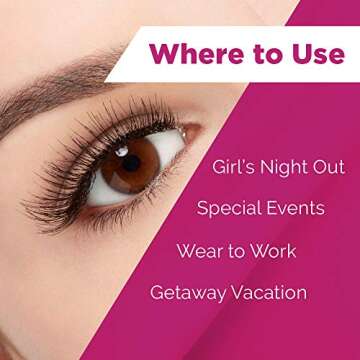 Ardell False Eyelashes Double Up 208 - Black, Dramatic Volume, Full Strip, Flared & Thick Lashes for a Bold Look, 4 Pack