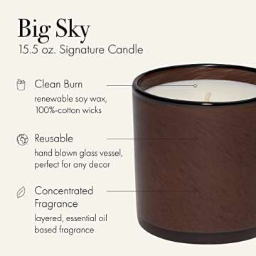 LAFCO New York Big Sky Candle - Luxury 90 Hour Burn