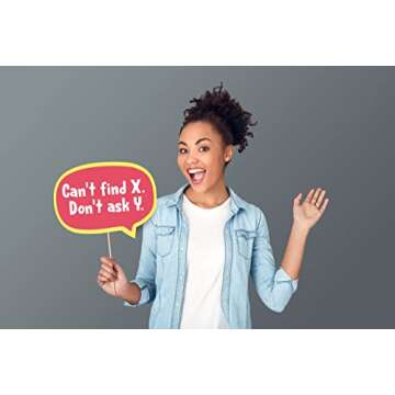 Funny Math Party Photo Booth Props - Pi Day Party Themed Party Decorations - Too Cool for Math Party...