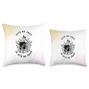 Romance Smut Reader Give Me Smut Throw Pillow Gift