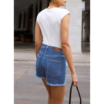 Sidefeel Casual High Waisted Women Shorts - Super Comfort