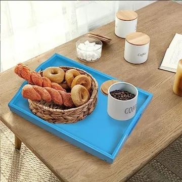 Bamboo Breakfast Tray with Handles for Easy Use