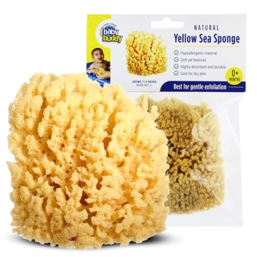 Baby Buddy Natural Yellow Sea Sponge for Newborns Soft Eco-friendly