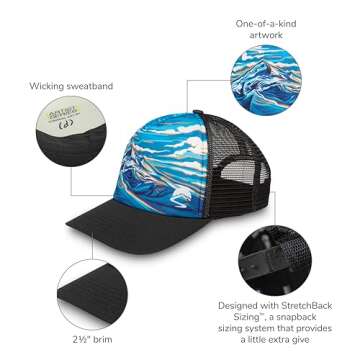 Sunday Afternoons Artist Series Trucker Cap, Grand Canyon Trucker, One Size