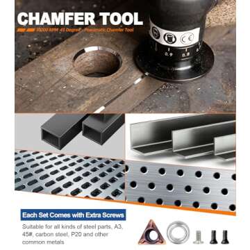 SI FANG Pneumatic Chamfer Tool for Lightweight Metalwork