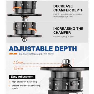 SI FANG Pneumatic Chamfer Tool for Lightweight Metalwork