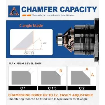 SI FANG Pneumatic Chamfer Tool for Lightweight Metalwork