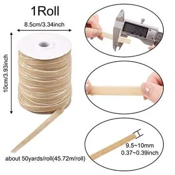 Pandahall 50 Yards Velvet Ribbon 3/8Inch Wide Single Face Velvet Ribbon Roll with Spool for Gift Wrapping Decoration Party Wedding Arts Crafts (Dark Khaki)