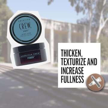 American Crew Men's Hair Fiber, Like Hair Gel with High Hold & Low Shine, 3 oz