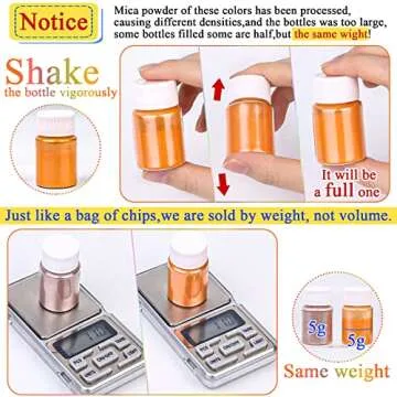 35 Colors Pigment Powder Dye, Natural Cosmetic Grade Mica Powders Set for Epoxy Resin, Bath Bombs, Candle Making, Soap Colorant, Lip Gloss, Paint, Slime Pigment, Nail Polish, DIY Art Crafts (5G/Jar)