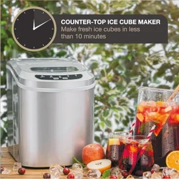 Compact Ice Maker Producing Nugget Ice Perfect for Parties