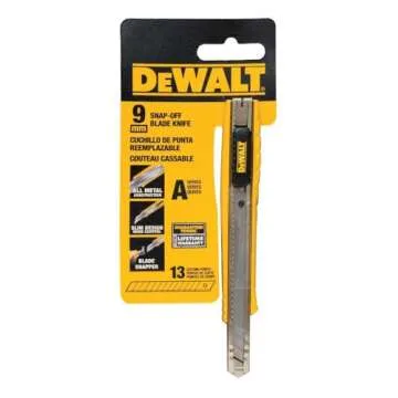 DeWalt DWHT10037 9mm 13-Cuttng Points Heavy-Duty Single Blade Snap-Off Knife