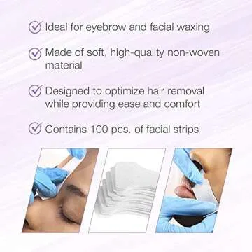 Satin Smooth EZ Grip Waxing Strips for Perfect Brows