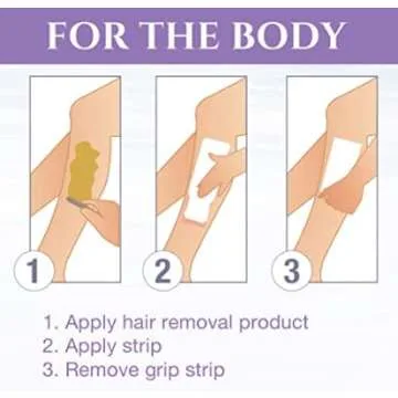 Satin Smooth EZ Grip Waxing Strips for Perfect Brows