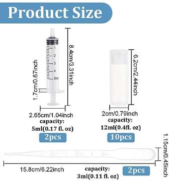 BENECREAT 10 Pack 12ml Small Plastic Flip Cap Sample Bottle Empty Refillable Travel Bottles for Make...